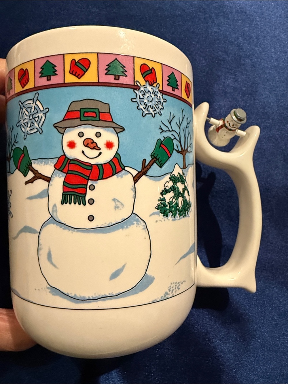 Talus Spinners Spinning Snowman Holiday Mug by J. Decristoforo Novelty Design
